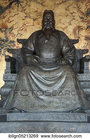 Figure of an emperor, Changling or Chang Ling Palace, Ming tombs, Beijing, China, Asia View Large Photo Image Stock Photo - Figure of an emperor, Changling or Chang Ling Palace, Ming tombs, Beijing, China, Asia. Fotosearch