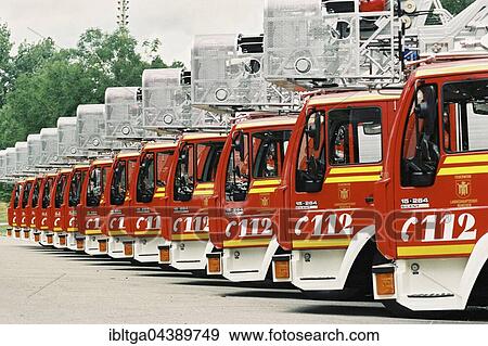 Fire engines lined up, Munich fire brigade, Bavaria, Germany, Europe View Large Photo Image Stock Photo - Fire engines lined up, Munich fire brigade, Bavaria, Germany, Europe. Fotosearch