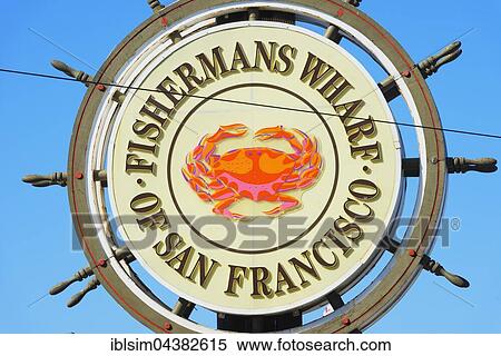 Fishermans Wharf sign, San Francisco, California, USA, North America View Large Photo Image Stock Photography - Fishermans Wharf sign, San Francisco, California, USA, North America. Fotosearch