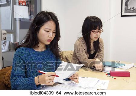 Foreign women in German lessons in an international class, language class, Germany, Europe View Large Photo Image Picture - Foreign women in German lessons in an international class, language class, Germany, Europe. Fotosearch