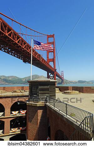 Fort Point with Golden Gate Bridge, San Francisco, California, USA, North America View Large Photo Image Stock Image - Fort Point with Golden Gate Bridge, San Francisco, California, USA, North America. Fotosearch