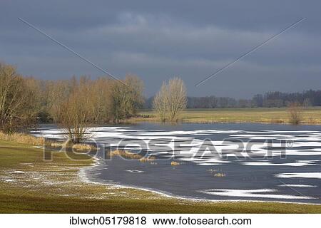 Frozen lake on the Lower Rhine, February, Rees, Lower Rhine, North Rhine-Westphalia, Germany, Europe View Large Photo Image Stock Photo - Frozen lake on the Lower Rhine, February, Rees, Lower Rhine, North Rhine-Westphalia, Germany, Europe. Fotosearch