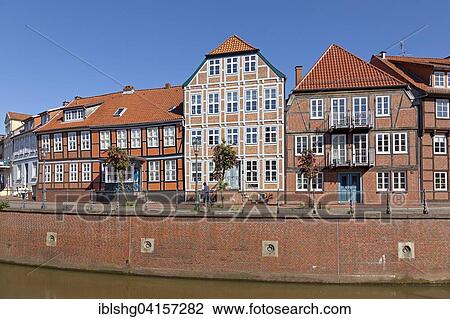 Gabled houses, old harbour, Stade, Lower Saxony, Germany, Europe View Large Photo Image Stock Image - Gabled houses, old harbour, Stade, Lower Saxony, Germany, Europe. Fotosearch