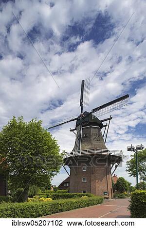 Gallery-Hollaender-Windmuehle, built 1870, Saterland, Oldenburger Münsterland, Lower Saxony, Germany, Europe View Large Photo Image Stock Image - Gallery-Hollaender-Windmuehle, built 1870, Saterland, Oldenburger Münsterland, Lower Saxony, Germany, Europe. Fotosearch
