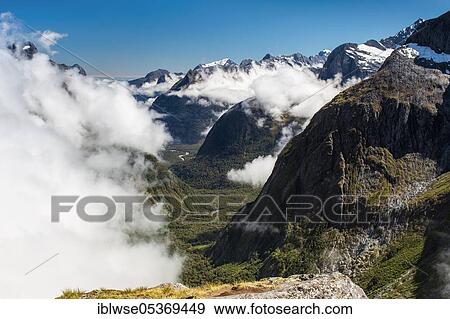 Gertrude Saddle, Fiordland National Park, New Zealand, Oceania View Large Photo Image Stock Photo - Gertrude Saddle, Fiordland National Park, New Zealand, Oceania. Fotosearch