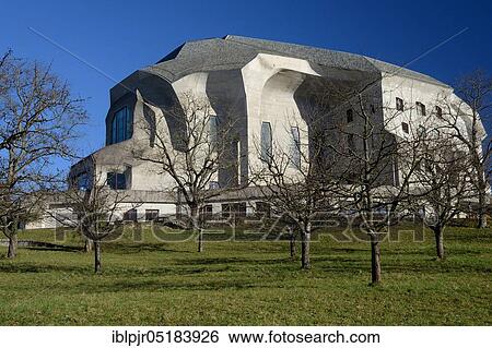 Goetheanum, architect Rudolf Steiner, seat of the Anthroposophical Society, Dornach, Canton of Solothurn, Switzerland, Europe View Large Photo Image Stock Photograph - Goetheanum, architect Rudolf Steiner, seat of the Anthroposophical Society, Dornach, Canton of Solothurn, Switzerland, Europe. Fotosearch