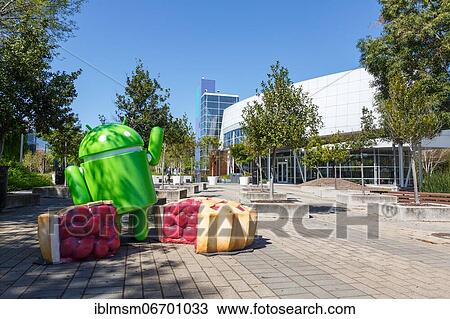 Google Android figure in front of the Headquarters HQ in Mountain View, Califorinen, USA, North America View Large Photo Image Stock Image - Google Android figure in front of the Headquarters HQ in Mountain View, Califorinen, USA, North America. Fotosearch