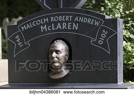 Grave of artist Malcolm McLaren, Highgate Cemetery, London, England, United Kingdom, Europe View Large Photo Image Stock Image - Grave of artist Malcolm McLaren, Highgate Cemetery, London, England, United Kingdom, Europe. Fotosearch