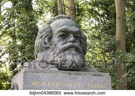 Grave of Karl Marx, bust, Highgate Cemetery, London, England, United Kingdom, United Kingdom, Europe View Large Photo Image Stock Photography - Grave of Karl Marx, bust, Highgate Cemetery, London, England, United Kingdom, United Kingdom, Europe. Fotosearch