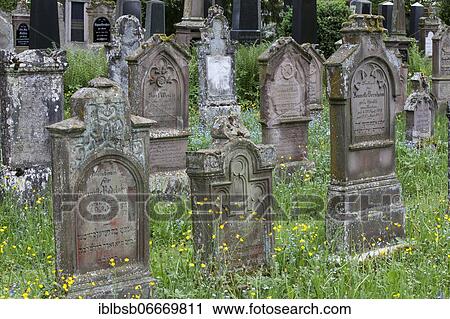 Gravestones at the Jewish cemetery, Bad Buchau, Baden-Württemberg, Germany, Europe View Large Photo Image Stock Image - Gravestones at the Jewish cemetery, Bad Buchau, Baden-Württemberg, Germany, Europe. Fotosearch
