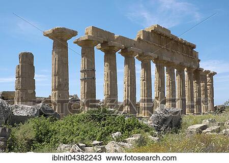 Greek ancient Temple C, Acropolis, Archaeological Park Selinunte, Selinunte, Sicily, Italy, Europe View Large Photo Image Stock Image - Greek ancient Temple C, Acropolis, Archaeological Park Selinunte, Selinunte, Sicily, Italy, Europe. Fotosearch