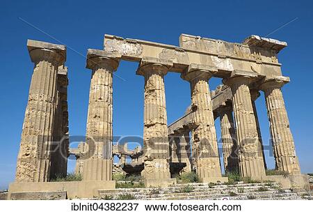 Greek ancient Temple E, Archaeological Park Selinunte, Selinunte, Sicily, Italy, Europe View Large Photo Image Stock Photo - Greek ancient Temple E, Archaeological Park Selinunte, Selinunte, Sicily, Italy, Europe. Fotosearch