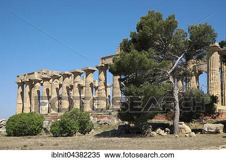 Greek ancient Temple E, Archaeological Park Selinunte, Selinunte, Sicily, Italy, Europe View Large Photo Image Stock Photography - Greek ancient Temple E, Archaeological Park Selinunte, Selinunte, Sicily, Italy, Europe. Fotosearch