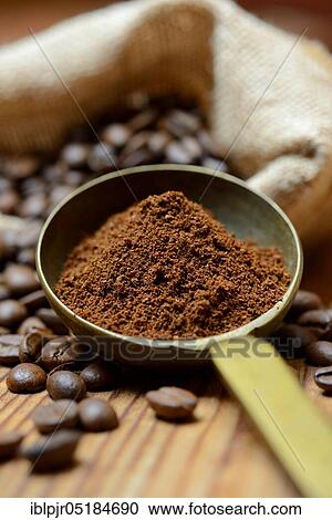 Ground coffee in Kelle View Large Photo Image Stock Image - Ground coffee in Kelle. Fotosearch