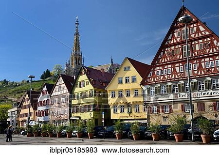 Half-timbered houses at the market place, Kielmeyer House, Eßlingen, Baden-Württemberg, Germany, Europe View Large Photo Image Stock Image - Half-timbered houses at the market place, Kielmeyer House, Eßlingen, Baden-Württemberg, Germany, Europe. Fotosearch