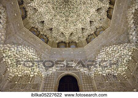 Hall of the Two Sisters, Sala de las Dos Hermanas, Nasrid Palaces, Alhambra, Granada, Andalusia, Spain, Europe View Large Photo Image Stock Image - Hall of the Two Sisters, Sala de las Dos Hermanas, Nasrid Palaces, Alhambra, Granada, Andalusia, Spain, Europe. Fotosearch