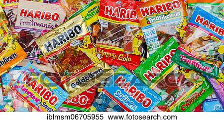 Haribo gummy bears different varieties wallpaper, Germany, Europe View Large Photo Image Stock Photography - Haribo gummy bears different varieties wallpaper, Germany, Europe. Fotosearch