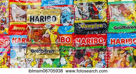 Haribo gummy bears gummy bears different varieties wallpaper, Germany, Europe View Large Photo Image Stock Photo - Haribo gummy bears gummy bears different varieties wallpaper, Germany, Europe. Fotosearch