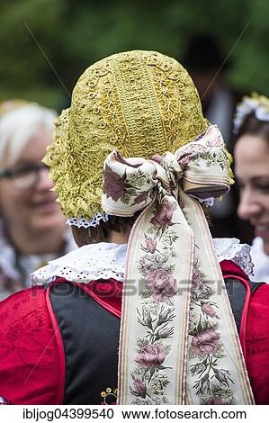 Headwear, golden cap with embroidered bands, female costume, Oktoberfest, Munich, Upper Bavaria, Bavaria, Germany, Europe View Large Photo Image Stock Image - Headwear, golden cap with embroidered bands, female costume, Oktoberfest, Munich, Upper Bavaria, Bavaria, Germany, Europe. Fotosearch