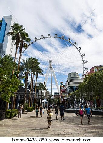Stock Image - High Roller, Ferris wheel, Las Vegas, Nevada, USA, North America. Fotosearch