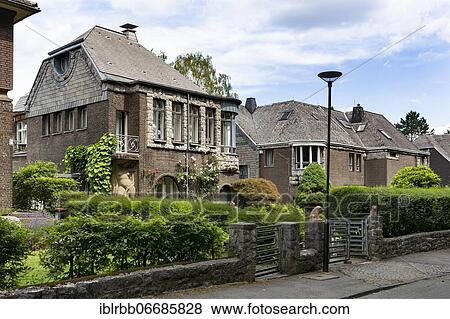 Hohenhagen Artists' Colony, Artists' Villas, Hagen Impulse, Hagen, Westphalia, Ruhr Area, North Rhine-Westphalia, Germany, Europe View Large Photo Image Stock Photo - Hohenhagen Artists' Colony, Artists' Villas, Hagen Impulse, Hagen, Westphalia, Ruhr Area, North Rhine-Westphalia, Germany, Europe. Fotosearch