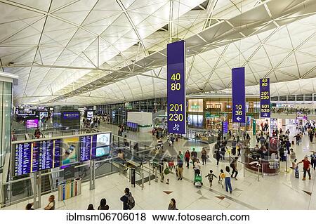 Hong Kong Chek Lap Kok Airport Terminal Hong Kong, China, Asia View Large Photo Image Stock Photo - Hong Kong Chek Lap Kok Airport Terminal Hong Kong, China, Asia. Fotosearch