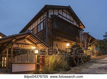 House in Magome, Kiso Valley, Japan, Asia View Large Photo Image Stock Photography - House in Magome, Kiso Valley, Japan, Asia. Fotosearch