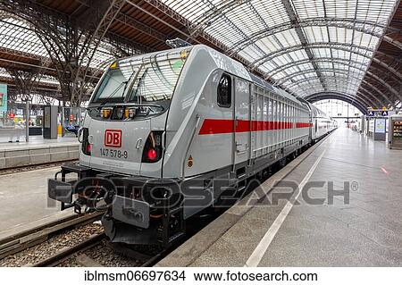 IC2 Intercity 2 train locomotive in Leipzig station, Germany, Europe View Large Photo Image Picture - IC2 Intercity 2 train locomotive in Leipzig station, Germany, Europe. Fotosearch
