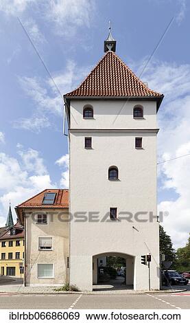 Illertor or Metzgertor, reconstruction of a watch and defence defence tower of the medieval town fortification, Kempten, Allgäu, Bavaria, Germany, Europe View Large Photo Image Stock Photo - Illertor or Metzgertor, reconstruction of a watch and defence defence tower of the medieval town fortification, Kempten, Allgäu, Bavaria, Germany, Europe. Fotosearch