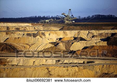 Inden opencast mine with stacker, opencast lignite mine, Inden, Rhenish lignite mining area, North Rhine-Westphalia, Germany, Europe View Large Photo Image Stock Image - Inden opencast mine with stacker, opencast lignite mine, Inden, Rhenish lignite mining area, North Rhine-Westphalia, Germany, Europe. Fotosearch