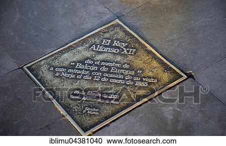 Information plaque about King Alfonso XII, statue by F. Martin, Nerja, Province of Málaga, Spain, Europe View Large Photo Image Stock Image - Information plaque about King Alfonso XII, statue by F. Martin, Nerja, Province of Málaga, Spain, Europe. Fotosearch