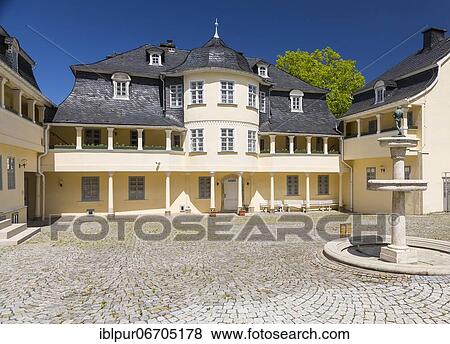 Inner courtyard of Paulus-Schlössel, Museum of Musical Instruments, Markneukirchen, Vogtland, Saxony, Germany, Europe View Large Photo Image Stock Photo - Inner courtyard of Paulus-Schlössel, Museum of Musical Instruments, Markneukirchen, Vogtland, Saxony, Germany, Europe. Fotosearch