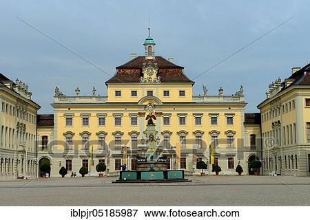 Inner courtyard of the Residential Palace Ludwigsburg, Baden-Württemberg, Germany, Europe View Large Photo Image Stock Photo - Inner courtyard of the Residential Palace Ludwigsburg, Baden-Württemberg, Germany, Europe. Fotosearch