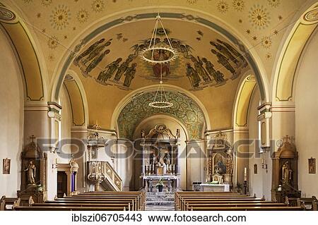 Interior view of the parish church St, Antonius-Einsiedler-Wiemeringhausen, Olsberg, Sauerland, North Rhine-Westphalia, Germany, Europe View Large Photo Image Stock Image - Interior view of the parish church St, Antonius-Einsiedler-Wiemeringhausen, Olsberg, Sauerland, North Rhine-Westphalia, Germany, Europe. Fotosearch