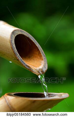 Japanese bamboo fountain, bamboo cane, cane View Large Photo Image Stock Image - Japanese bamboo fountain, bamboo cane, cane. Fotosearch