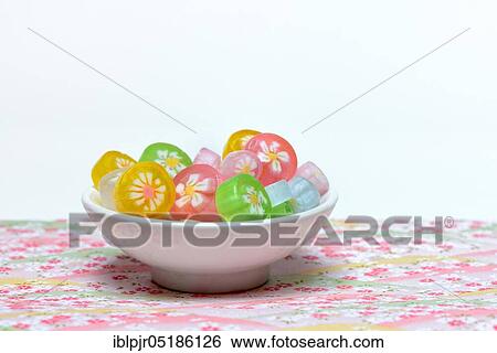 Japanese sweets in bowl, candy View Large Photo Image Stock Photograph - Japanese sweets in bowl, candy. Fotosearch