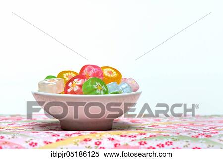 Japanese sweets in bowl, candy View Large Photo Image Stock Photography - Japanese sweets in bowl, candy. Fotosearch