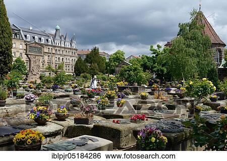 Stock Photograph - Johannis Cemetery, Nuremberg, Franconia, Bavaria, Germany, Europe. Fotosearch
