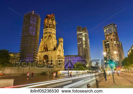 Kaiser Wilhelm Memorial Church, Breitscheidplatz, Charlottenburg, Berlin, Germany, Europe View Large Photo Image Stock Image - Kaiser Wilhelm Memorial Church, Breitscheidplatz, Charlottenburg, Berlin, Germany, Europe. Fotosearch