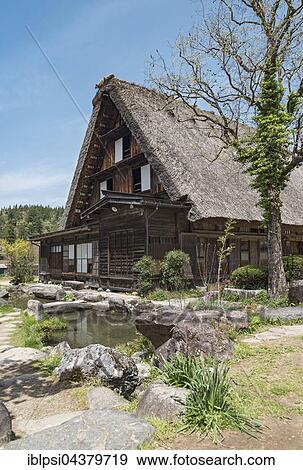 Stock Photo - Kanda House, Folklore Museum, UNESCO World Heritage Site, Hida Shirakawa-go, Japan, Asia. Fotosearch