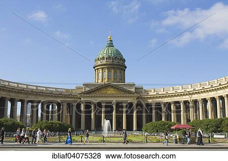 Kazan Cathedral, Kazanskiy Kafedralniy Sobor, or Cathedral of Our Lady of Kazan, Saint Petersburg, Russia, Europe View Large Photo Image Stock Photo - Kazan Cathedral, Kazanskiy Kafedralniy Sobor, or Cathedral of Our Lady of Kazan, Saint Petersburg, Russia, Europe. Fotosearch