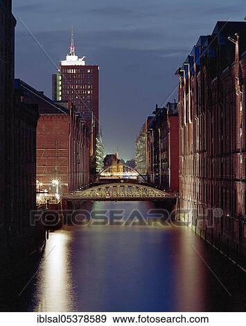 Kehrwiederfleet, Speicherstadt in Hamburg, Germany, Europe View Large Photo Image Stock Photo - Kehrwiederfleet, Speicherstadt in Hamburg, Germany, Europe. Fotosearch