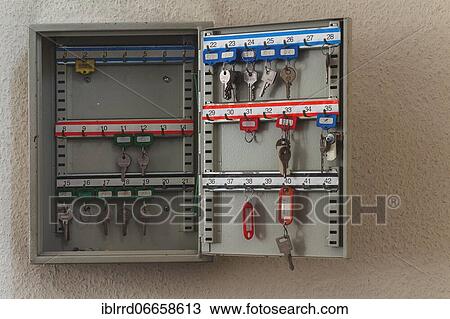 Stock Image - Keys, Rubber Factory, Lost Place, North Rhine-Westphalia, Germany, Europe. Fotosearch