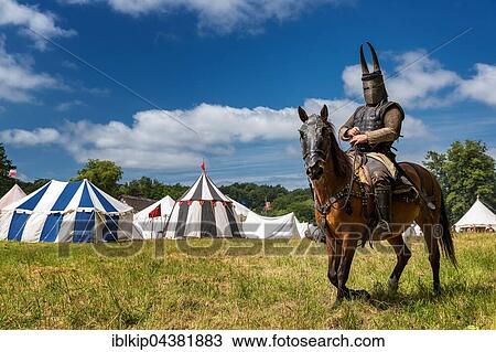 Knight on horseback, Medieval Festival, Esrum Cloister, Esrum, Denmark, Europe View Large Photo Image Stock Image - Knight on horseback, Medieval Festival, Esrum Cloister, Esrum, Denmark, Europe. Fotosearch