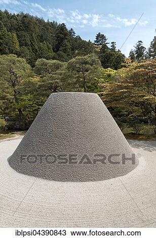 Kogetsudai sand pile at Ginkaku-ji, Zen Temple of Silver Pavilion, Kyoto, Japan, Asia View Large Photo Image Stock Image - Kogetsudai sand pile at Ginkaku-ji, Zen Temple of Silver Pavilion, Kyoto, Japan, Asia. Fotosearch