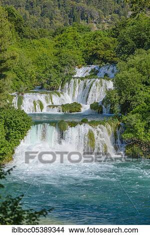 Krka National Park, Waterfalls, Dalmatia, Croatia, Europe View Large Photo Image Picture - Krka National Park, Waterfalls, Dalmatia, Croatia, Europe. Fotosearch