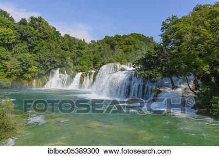Krka National Park, Waterfalls, Dalmatia, Croatia, Europe View Large Photo Image Stock Image - Krka National Park, Waterfalls, Dalmatia, Croatia, Europe. Fotosearch