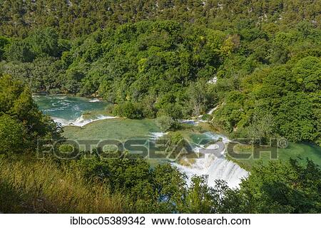 Krka National Park, Waterfalls, Dalmatia, Croatia, Europe View Large Photo Image Stock Image - Krka National Park, Waterfalls, Dalmatia, Croatia, Europe. Fotosearch