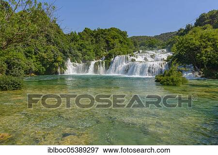 Krka National Park, Waterfalls, Dalmatia, Croatia, Europe View Large Photo Image Stock Photo - Krka National Park, Waterfalls, Dalmatia, Croatia, Europe. Fotosearch