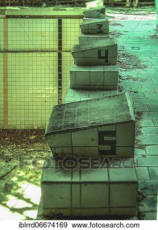 Lasurnij swimming pool, Lost Place, Pripyat, Chernobyl exclusion zone, Ukraine, Europe View Large Photo Image Stock Photo - Lasurnij swimming pool, Lost Place, Pripyat, Chernobyl exclusion zone, Ukraine, Europe. Fotosearch